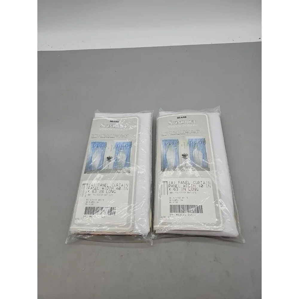 Sears Vintage Spindrift Window Panel Curtain Panel W40 X L63